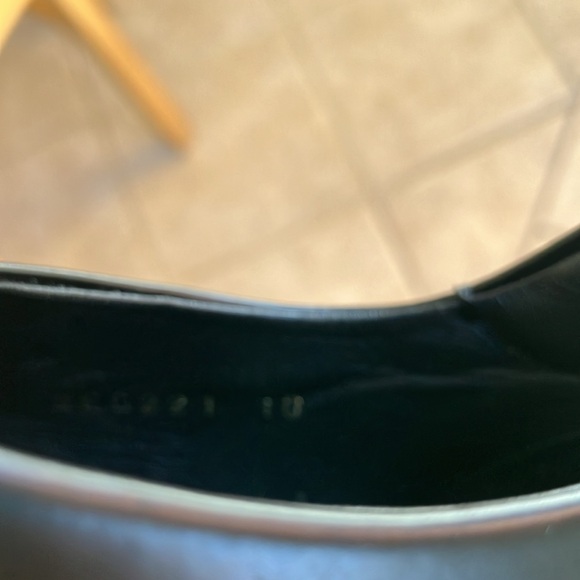 Prada Mens Lace Up Black Leather Rubber Toe Shoe Prada Size 10 like new - Picture 7 of 9